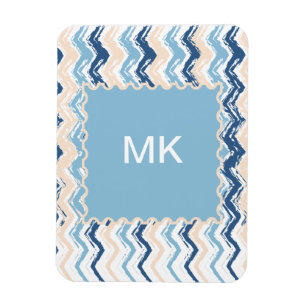 Seashore Scribble ZigZag Magnet