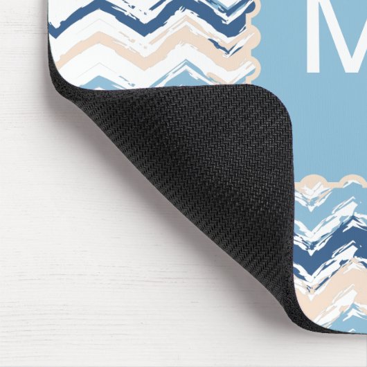 Seashore Scribble ZigZag Mousepad (Ecke)