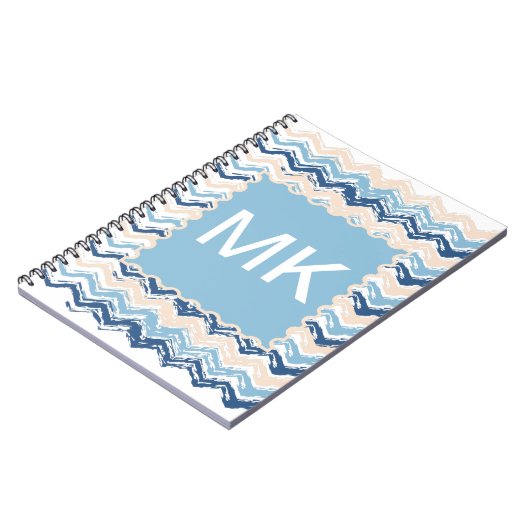 Seashore Scribble ZigZag Notizblock (Linke Seite)