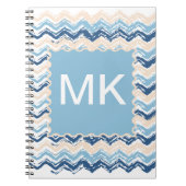 Seashore Scribble ZigZag Notizblock (Vorderseite)