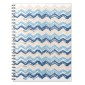 Seashore Scribble ZigZag Notizblock (Vorderseite)