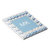 Seashore Scribble ZigZag Notizblock (angewinkelt)