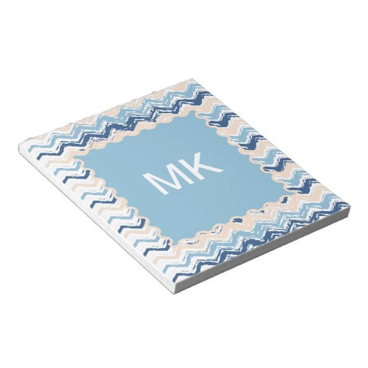 Seashore Scribble ZigZag Notizblock (angewinkelt)