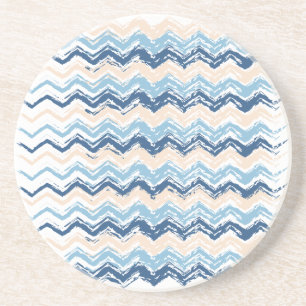 Seashore Scribble ZigZag Sandstein Untersetzer