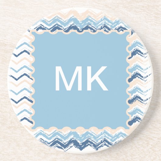 Seashore Scribble ZigZag Untersetzer (Vorne)