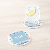 Seashore Scribble ZigZag Untersetzer (Seite)