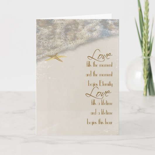 Seashore Star Hochzeitseinladung Einladung (Vorderseite)