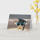Seashore Starfish Absolvent Karte (Gelbe Blume)