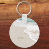 Seashore Starfish and Beach Hearts Schlüsselanhänger (Rückseite)