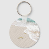 Seashore Starfish and Beach Hearts Schlüsselanhänger (Rückseite)