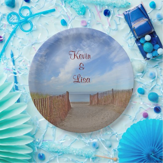 Seashore Theme Wedding Pappteller (Party)