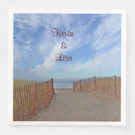 Seashore Theme Wedding Serviette