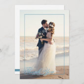 Seashore Treasures Wedding Foto Vielen Dank Dankeskarte (Vorne/Hinten)