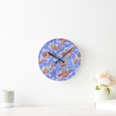 Seashore, waves, pebbles runde wanduhr (Zuhause)