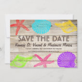 Seashore Wood Save the Date (Vorderseite)