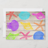 Seashore Wood Save the Date (Rückseite)