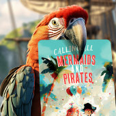 Seaside Adventure Mermaids & Pirates Birthday Einladung
