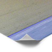 Seaside and Beach Huts Art Poster (Ecke)