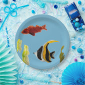 Seaside Aquatic Fish Pappteller (Party)