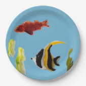 Seaside Aquatic Fish Pappteller (Vorderseite)
