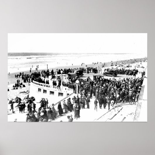 Seaside Beach and Promenade Photograph 2 Poster (Vorne)