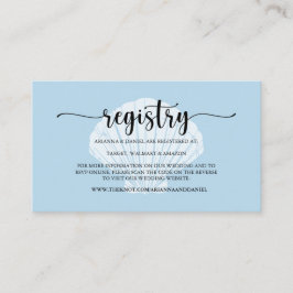 Seaside Beach Blue Seashell Registry Website Enclo Begleitkarte