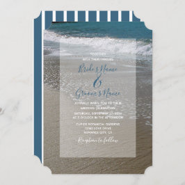 Seaside Beach & Sand Wedding Einladungen