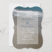Seaside Beach & Sand Wedding Einladungen (Vorderseite)