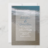 Seaside Beach & Sand Wedding Einladungen (Vorderseite)