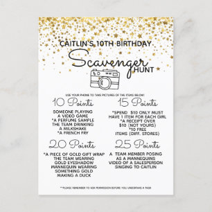 Seaside Beach Scavenger-Jagd Ankündigungspostkarte