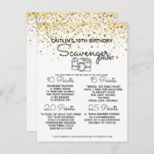 Seaside Beach Scavenger-Jagd Ankündigungspostkarte (Vorne/Hinten)