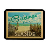 Seaside Beach Vintage Travel Magnet (Horizontal)