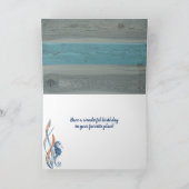 Seaside Beachy Birthday Folded Grußkarte Karte (Innenseite)