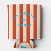 Seaside Blood Orange Striping & Family Name Dosenkühler (Rückseite)