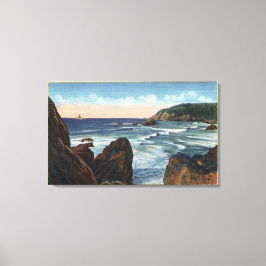 Seaside & Cannon Beach, Oregon Leinwanddruck (Vorderseite)