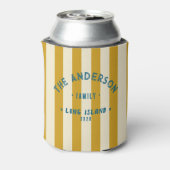 Seaside Clean Golden Ochre Striping & Family Name Dosenkühler (Kanne Rückseite)