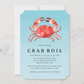 Seaside Crab Boil | Sommerliche Party Einladung (Vorderseite)
