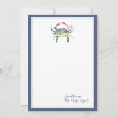 Seaside Crab Wedding danke Ihnen Karten (Vorderseite)