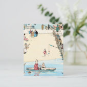 "Seaside Crime" von W Heath Robinson Postkarte (Stehend Vorderseite)