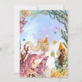 Seaside Different Birthday Invitation Card Einladung (Rückseite)