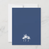 Seaside Dreams Wedding RSVP Card Karte (Rückseite)