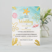 Seaside Elegance Foil Invitation Folieneinladung (Stehend vorne)