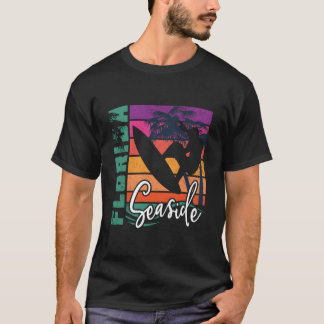 Seaside Florida Beach Surfing Vacation T-Shirt