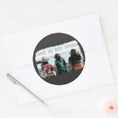 Seaside Friendship Memories Runder Aufkleber (Umschlag)