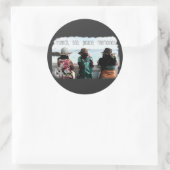 Seaside Friendship Memories Runder Aufkleber (Tasche)