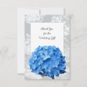 Seaside Garden Blue Hydrangea Flat Vielen Dank Dankeskarte (Vorderseite)