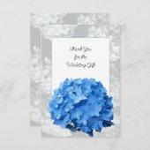 Seaside Garden Blue Hydrangea Flat Vielen Dank Dankeskarte (Vorne/Hinten)