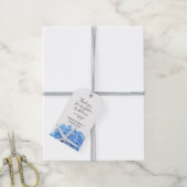 Seaside Garden Blue Hydrangea Starfish Gefälligkei Geschenkanhänger (Mit Garn)