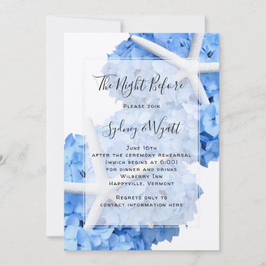 Seaside Garden Night Before Probe Dinner (Vorderseite)