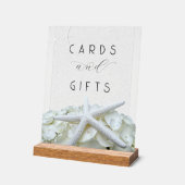 Seaside Garden Starfish Cards Hochzeit Acrylschild (Winkel)